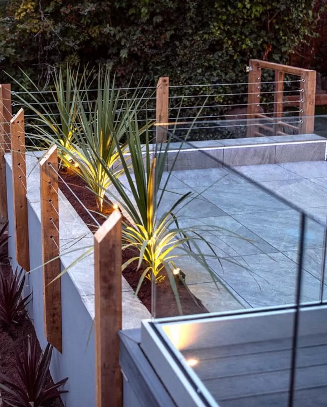 Fence with glass project